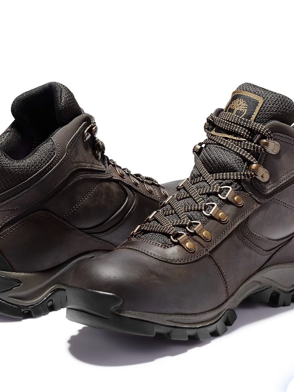 Timberland Men's Brown Leather Hiking Boots waterproof size 9